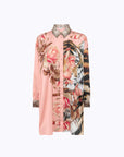 Printed satin shirt