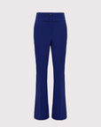 Flared pants in stretch crepe