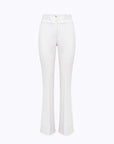 Flared pants in stretch crepe