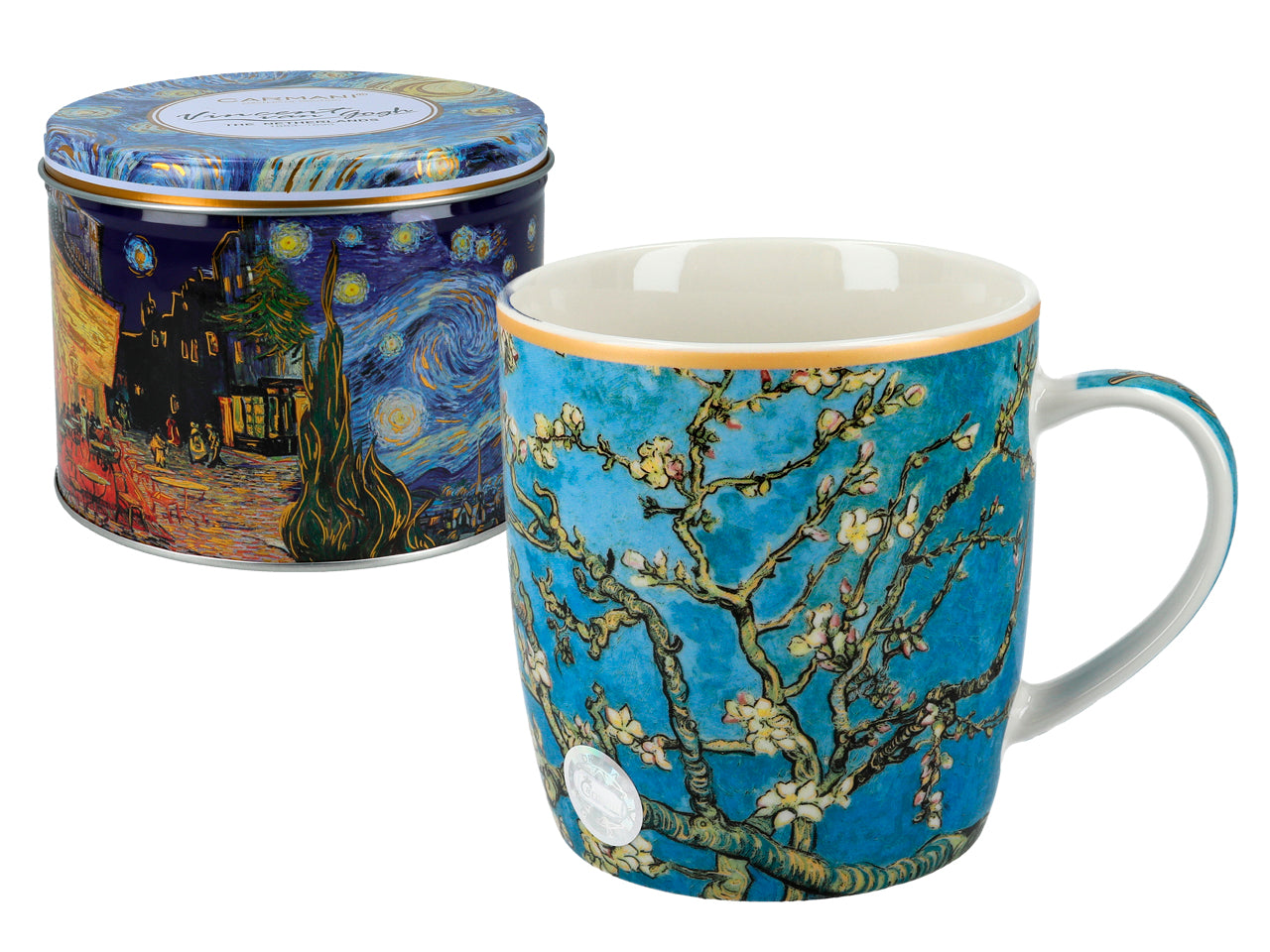 Porcelain mug featuring Van Gogh Almond Blossom