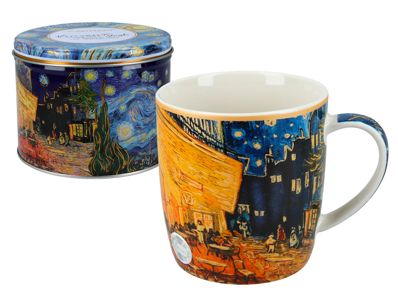 Porcelain mug featuring Van Gogh Cafe Terrace at Night