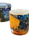 Porcelain mug featuring Van Gogh Cafe Terrace at Night