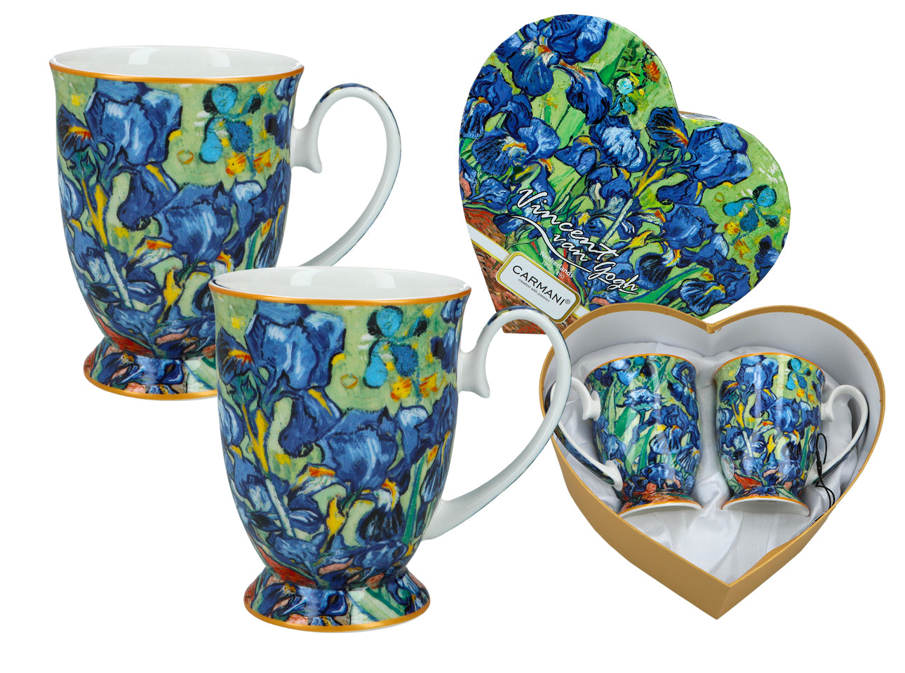 Porcelain set featuring Van Gogh Irises