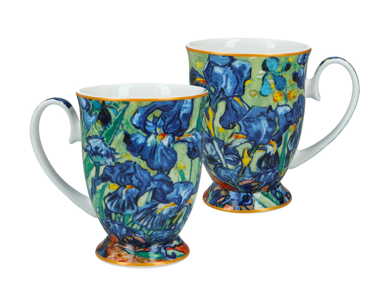 Porcelain set featuring Van Gogh Irises