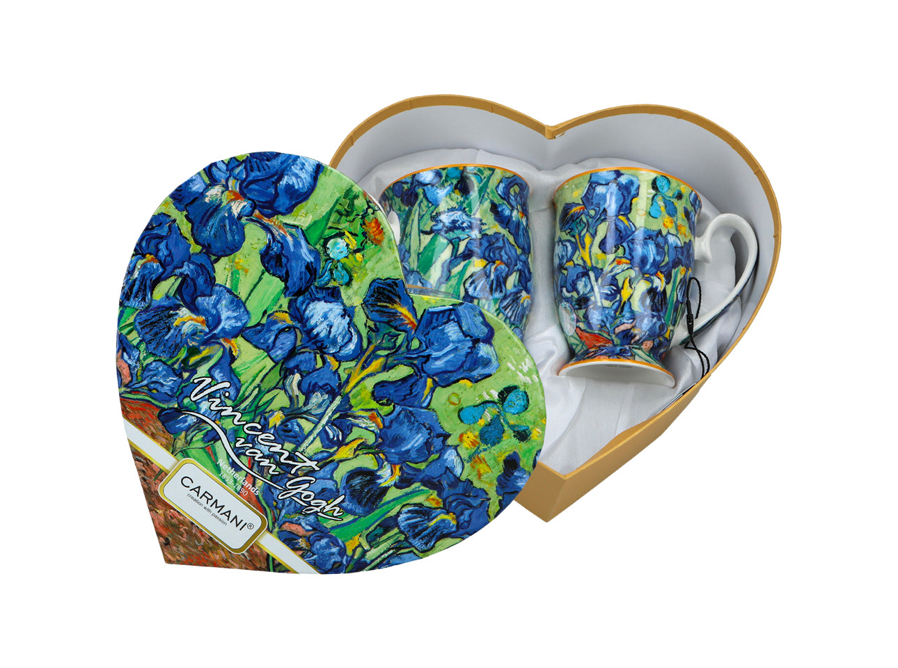 Porcelain set featuring Van Gogh Irises