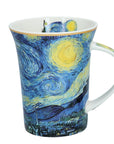 Porcelain mug set featuring Van Gogh The Starry Night