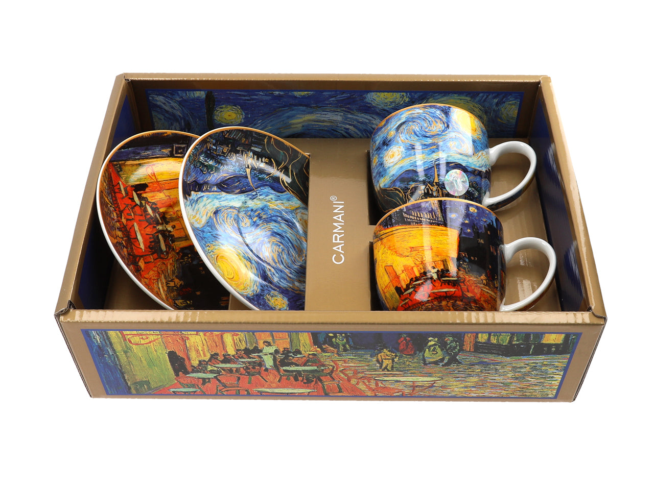 Porcelain set featuring Van Gogh