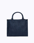 Denim bag with rose