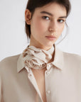 Silk-blend crepe shirt