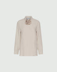 Silk-blend crepe shirt