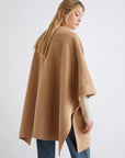 Wool-blend cape