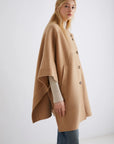 Wool-blend cape