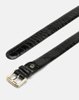 Patent leather belt