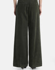 Wide-leg corduroy pants
