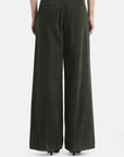 Wide-leg corduroy pants