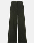 Wide-leg corduroy pants