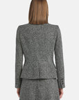 Melange double-breasted jacket