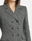 Melange double-breasted jacket
