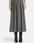 Melange tweed skirt
