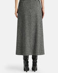 Melange tweed skirt