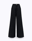 Loose fit black denim jeans