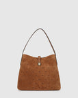K/Autograph padlock suede hobo bag