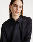 Printed twill shirt