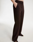Stretch viscose-blend trousers