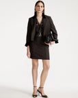 Ruffled georgette blouse