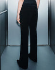 Slim velvet trousers