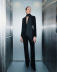 Slim velvet trousers