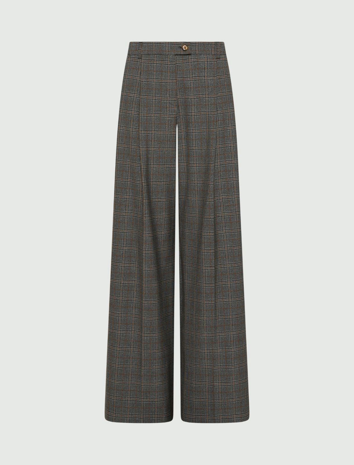 Straight-leg darted trousers