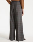 Straight-leg darted trousers