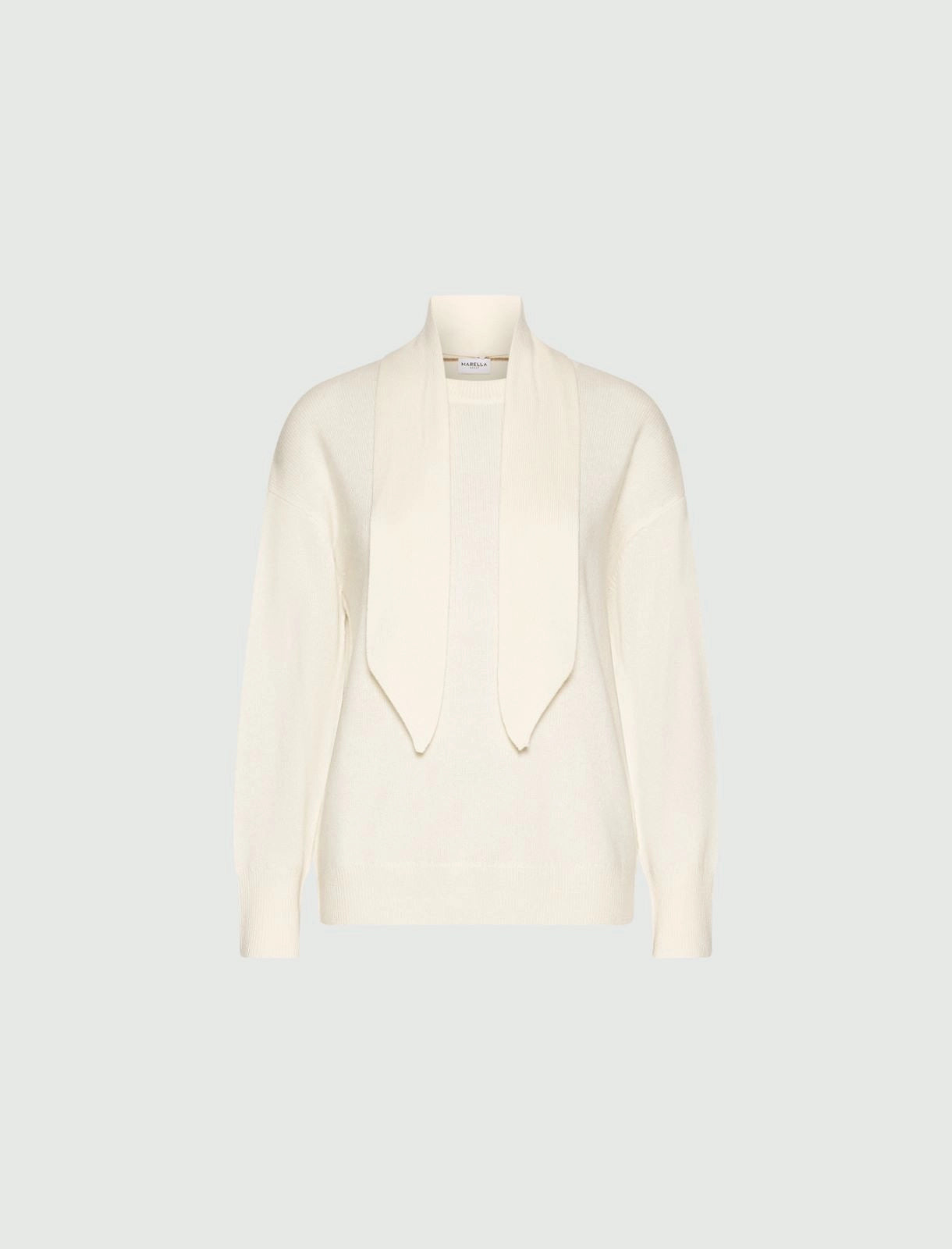 Cashmere and wool crew-neck jumper