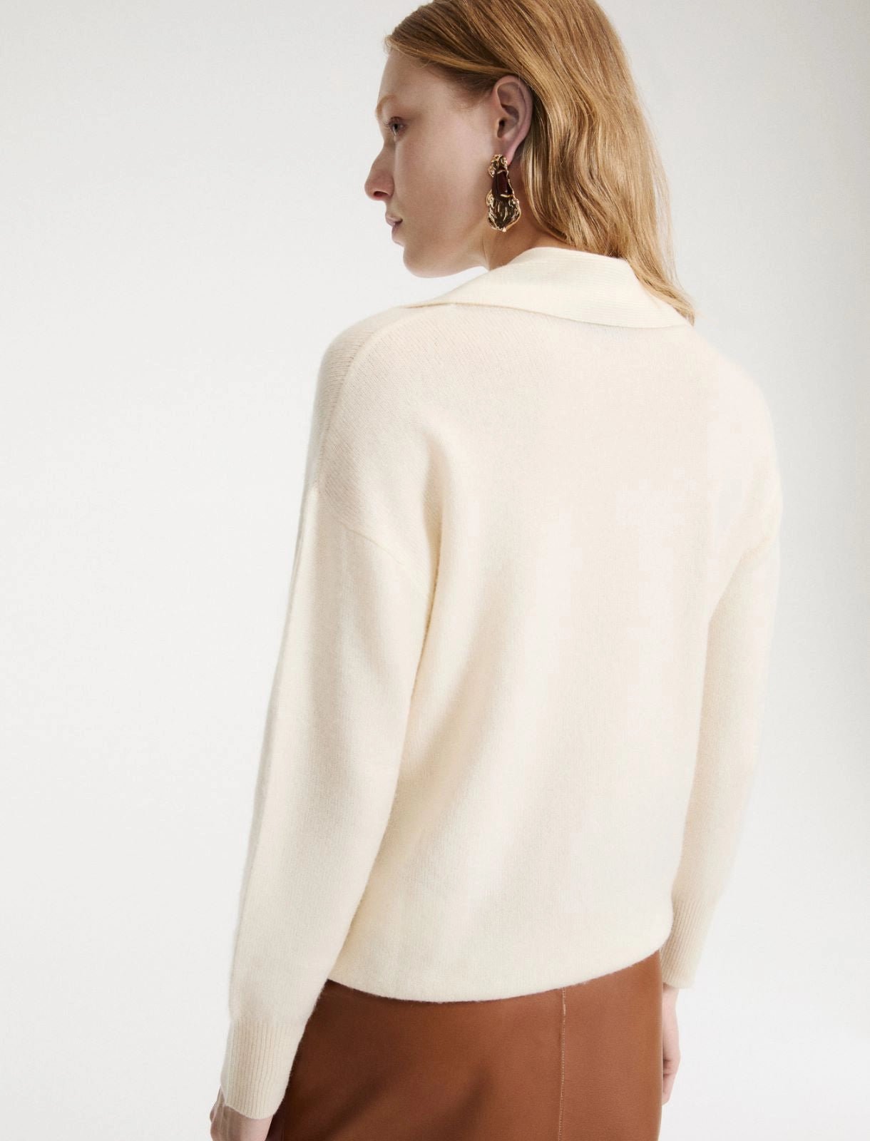 Cashmere and wool crew-neck jumper