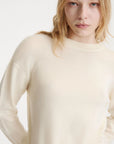 Cashmere and wool crew-neck jumper