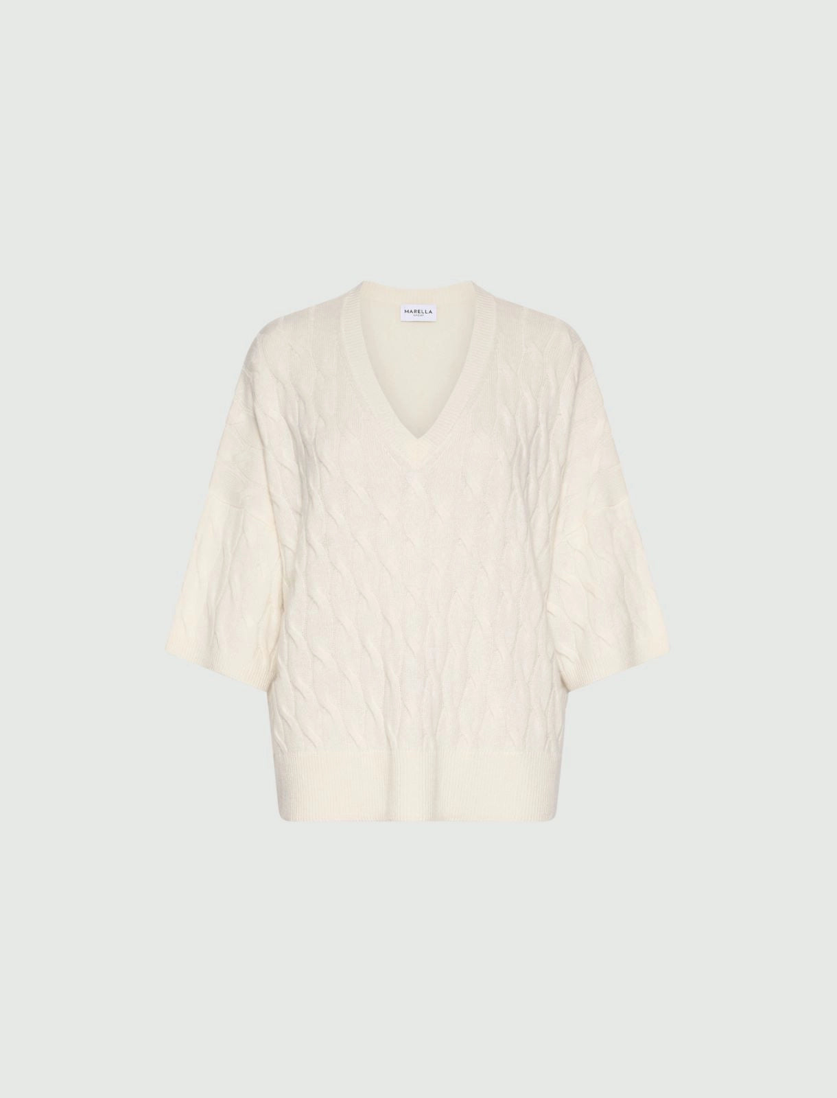 Oversized wool and cashmere jumper