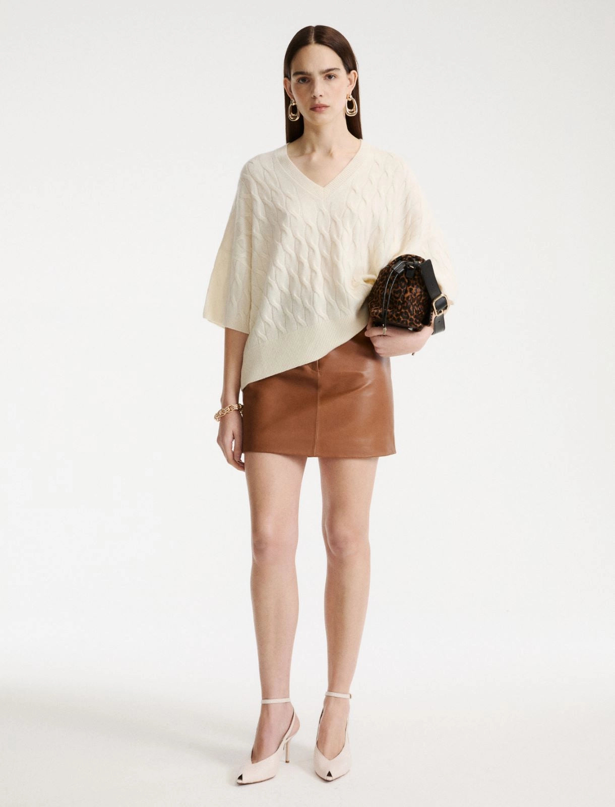 Oversized wool and cashmere jumper