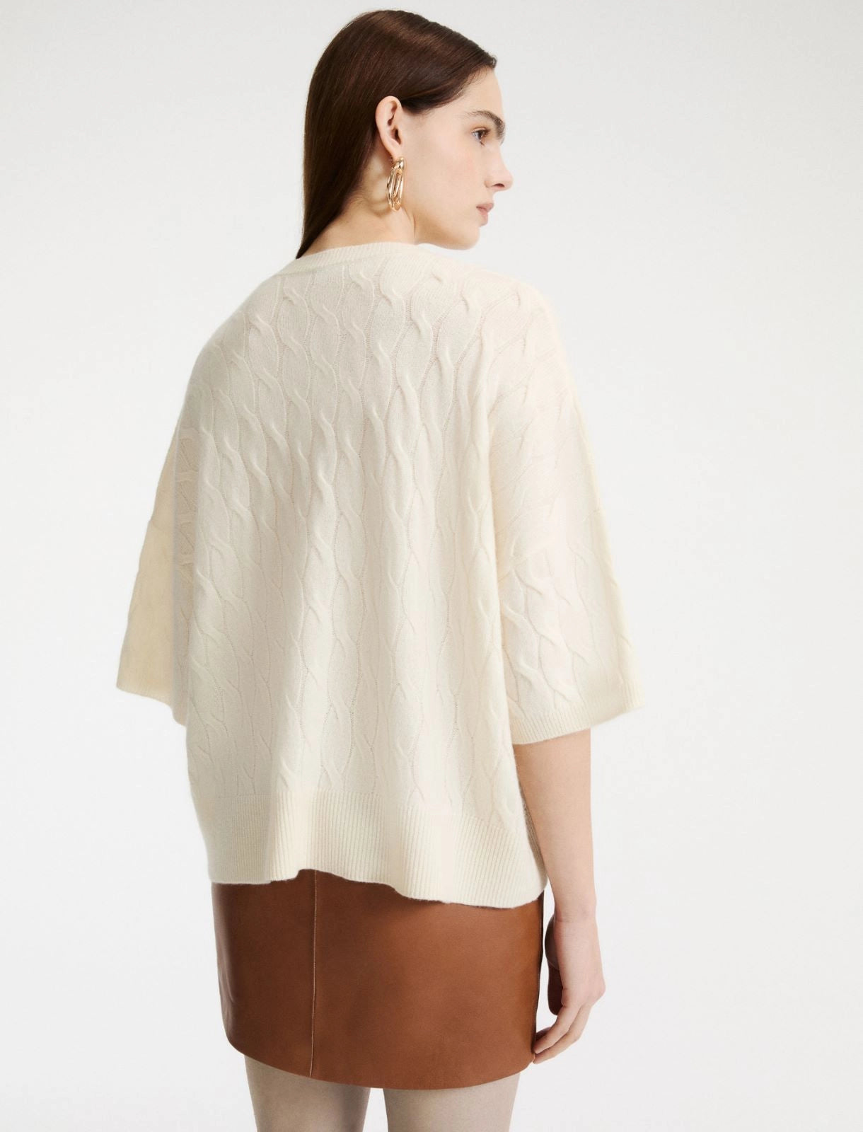 Oversized wool and cashmere jumper