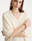 Oversized wool and cashmere jumper