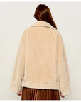 Faux-fur bomber jacket
