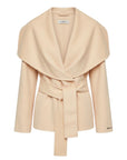Cape jacket with belt