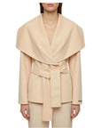 Cape jacket with belt