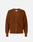 Knit cardigan with jewel buttons