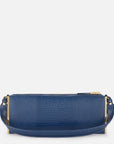 Over-the-shoulder bag with lizard print