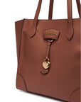 Leather shopper bag