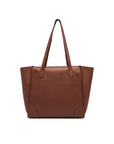 Leather shopper bag