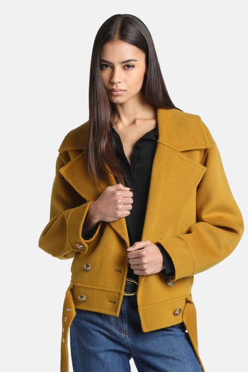 Boxy wool jacket
