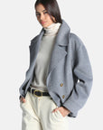 Boxy wool jacket