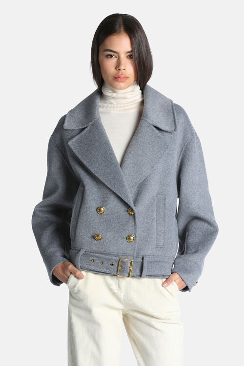 Boxy wool jacket